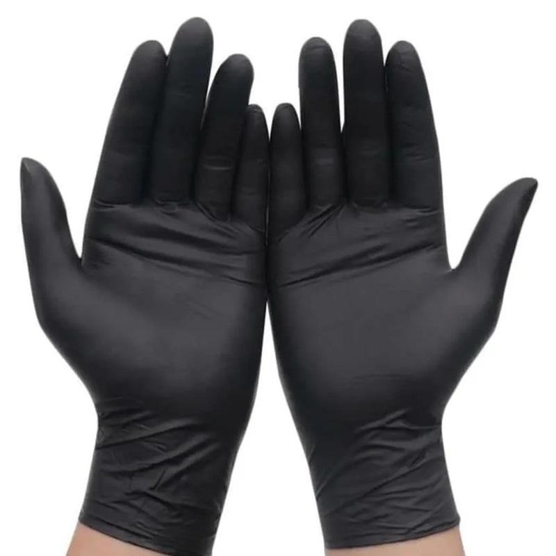 100/50/20PCS Disposable Black Nitrile Gloves For Household Cleaning Work Safety Gardening Gloves Kitchen Tools