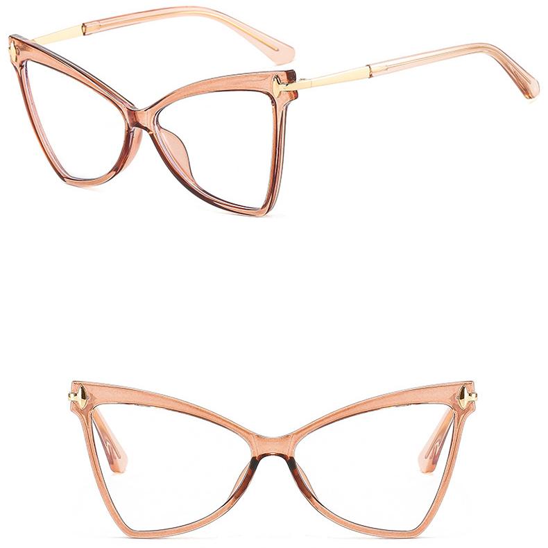 Женская оправа для очков «Бабочка», треугольная, модная, с индивидуальностью, в стиле ретро, классическая, из TR90, большая оправа, простые очки EMA