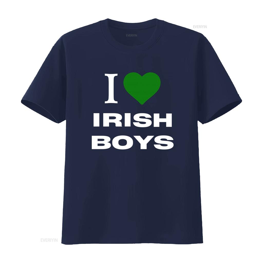 Футболка I Heart Irish Boys Любовь Модная Y2K День Святого Патрика Счастливый Слоганом винтаж Стиранная Мягкая Слегка Повседневная дизайнерская одежда