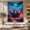 Minecraft Tapestry, Personalized Custom Text, Wall Hanging Tapestry For Living Room Home Wall Decor