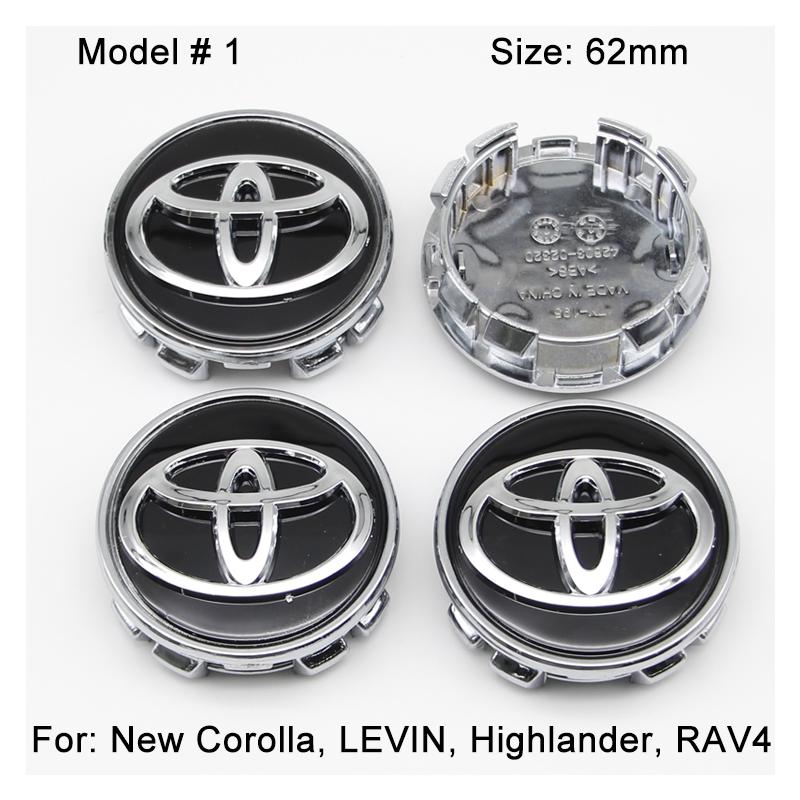 2026 Новые Для Toyota 57/62 мм Декоративная Накладка на Ступицу Колеса Автомобиля Значок Колпачки Ступицы Авто для Toyota C-hr Rav4 Yaris Hilux Avensis Prius