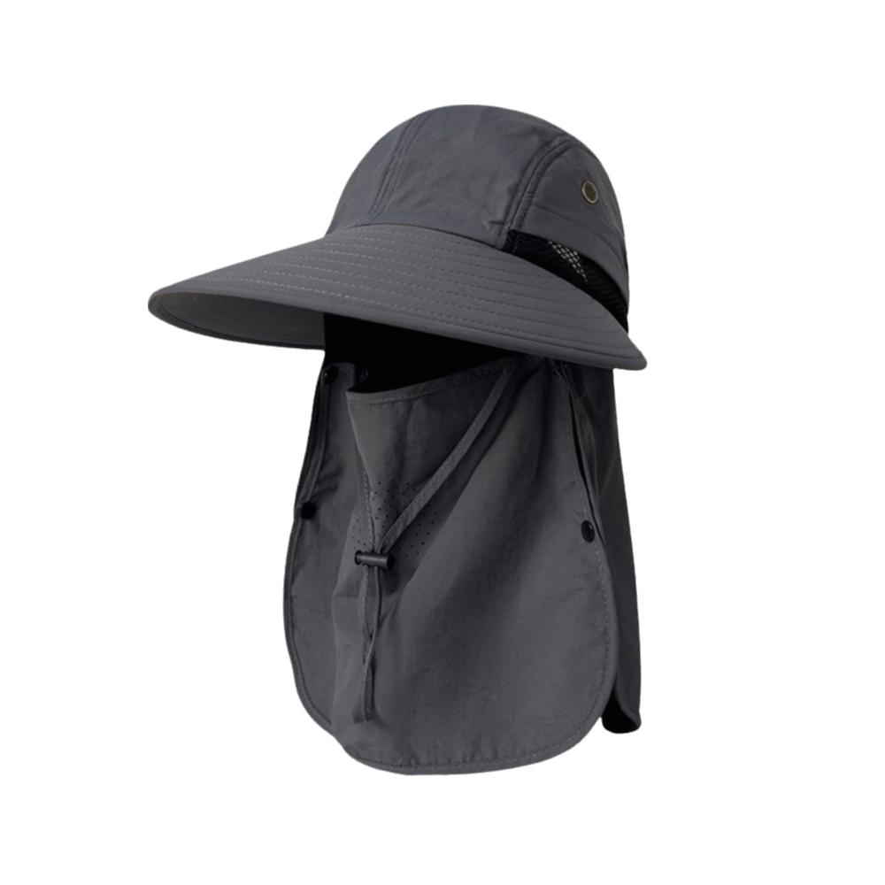 Breathable Fishing Hat Waterproof Full Face Coverage Hat Professional Neck Flap Sun Hat  Summer