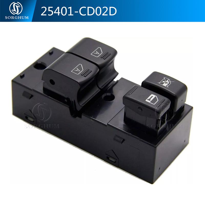 SORGHUM 25401-CD02D 25401-CD000 Left Driver Power Window Master Switch For Nissan NV200 350Z Grand Touring 2003 2005 25401-3LM0B