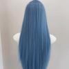 Туманно-голубой средней длины прямые волосы химическое волокно синтетический парик | Освежающие пушистые длинные волосы высокое качество дышащая шапочка