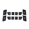 Black Inner Car Door Lock & Seat Memory Cover For Benz E Class Coupe C207 09-16