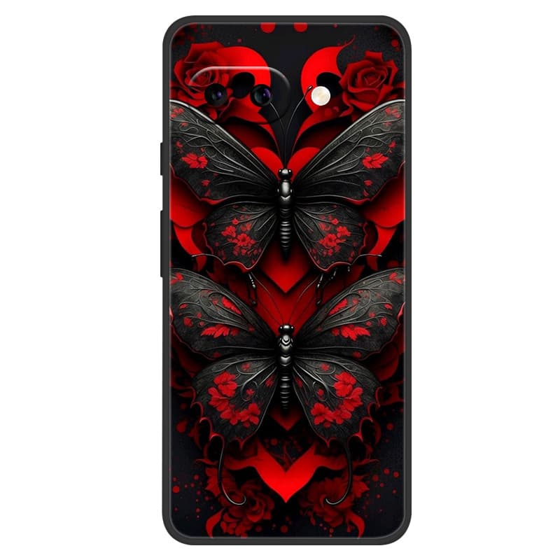 Для Google Pixel 9a Чехол Обложка Для Pixel 9a Чехол Розовый Узор Мягкий Силикон Задняя Крышка Для Funda Google Pixel9a 9 A Coque Capas