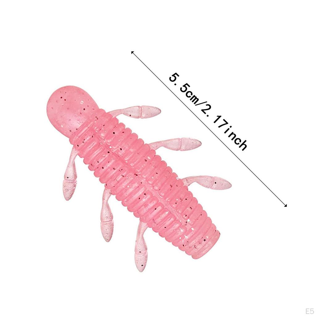 6 штук мягкие рыболовные приманки искусственные легкие реалистичные принадлежности личиночные приманки