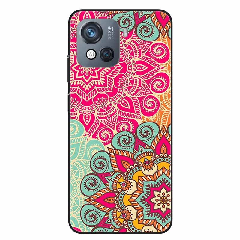 For Blackview Oscal C80 Case C 80 Marble Printing TPU Silicon Soft Phone Covers for Oscal C80 OscalC80 Back Cases Black Shells