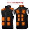 Мужской умный жилет с подогревом 21-го района - Зимний USB электрический подогрев с контролем постоянной температуры