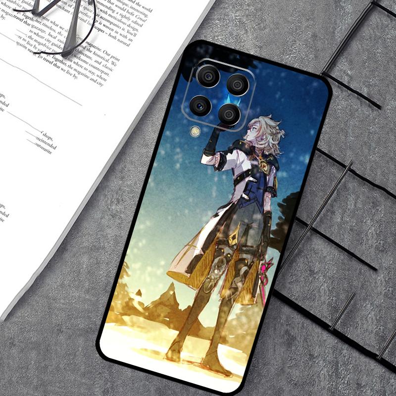 Чехол Genshin Impact Albedo для Samsung Galaxy M15 M11 M12 M13 M14 M06 M16 M36 M56 M31 M53 M32 M52 M35 M55 M34 M54