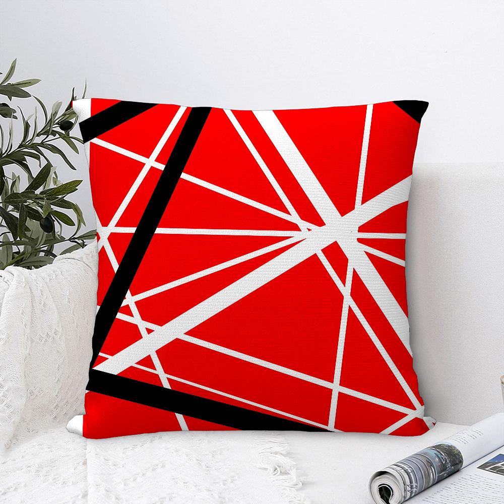 V-Van H-Halen Rock Pillow Case Plush Fabric Soft Pillowcase Double Sided Print Cushion Cover Household Gifts