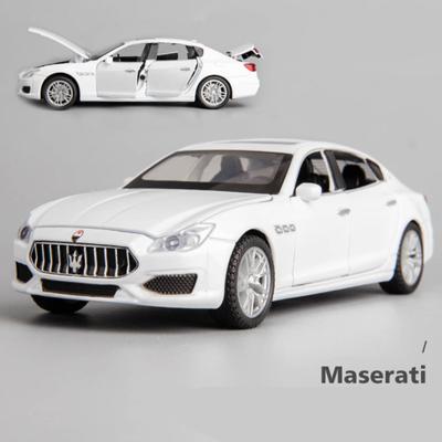 1/32 Модель автомобиля из сплава Maserati Quattroporte Coupe Литая Металлическая Модель Игрушечного автомобиля для симуляции Звук и Свет Коллекция Детская Игрушка Подарок