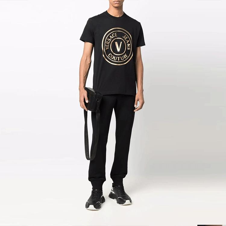 Versace Jeans Couture logo-print cotton T-shirt 72GAHT0-3CJ00T-G89