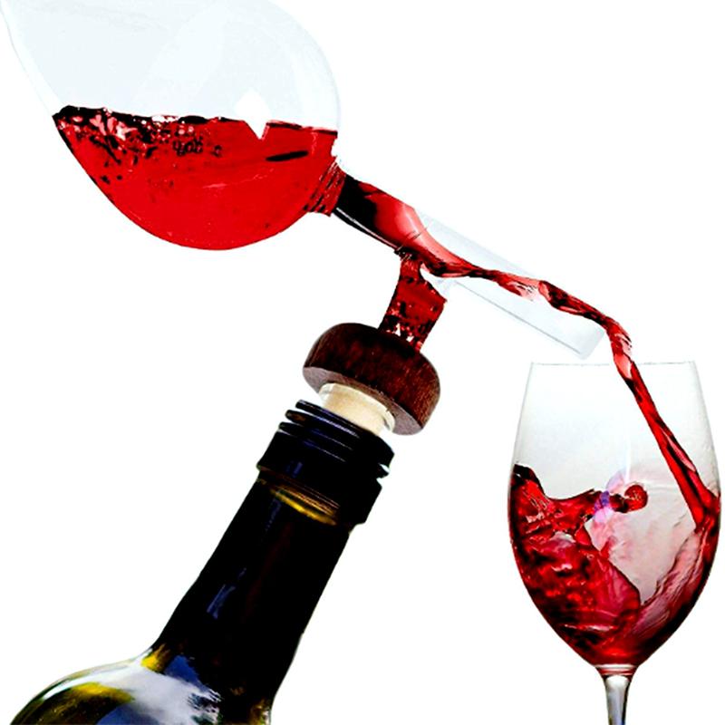 Стеклянный аэратор для вина в форме персика, дозатор для красного вина, быстрый носик для декантера, профессиональное отрезвляющее устройство, дозатор алкоголя