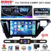 Android Carplay Auto Car Radio For Toyota Camry 8 XV 70 2017 2018 2019 2020 Multimedia Video Player Navigation GPS Stereo DSP