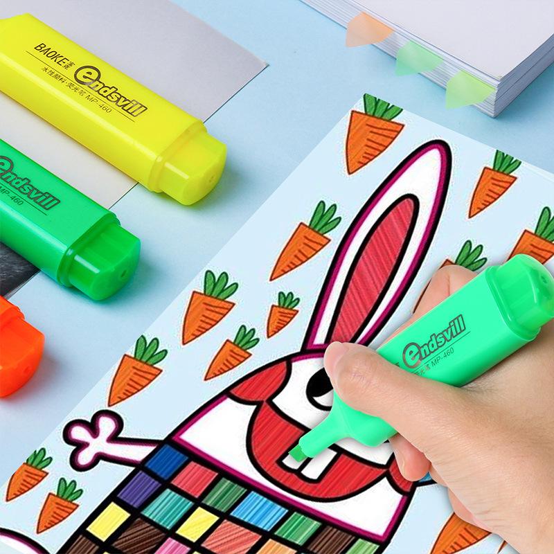 Bao Ke MP460 Fluorescent Water-Based Highlighter Pen for Note-Taking and Marking