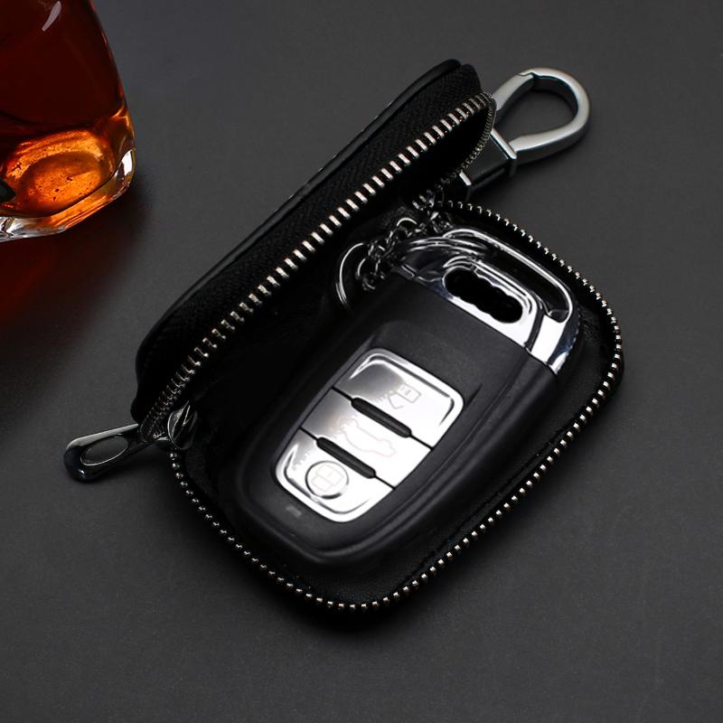 For Mitsubishi ASX Lancer Pajero Outlander Colt Galant L200 Ralliart PU Leather Key Wallet Car Key Bag Multi Function Key Caseor