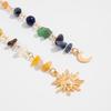 2Pcs Bohemian Long Tassel Chain Headdress Dirty Braids Headwear Exquisite Sun Moon Pendant Charm Adjustable