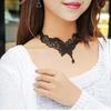 LUXY MOON New Ladies Fashion Butterfly Lace Necklace Short Korean Simple Necklace