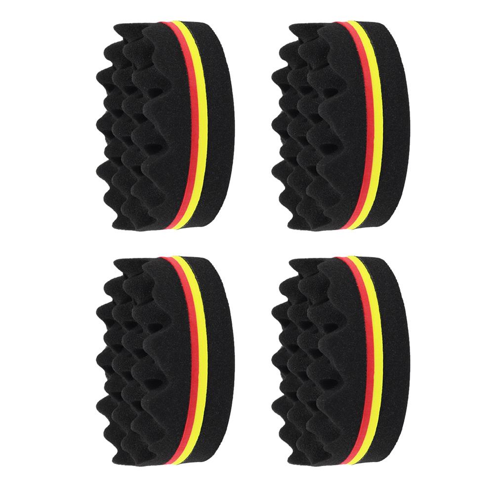 Hair Brush Sponge Barber Oval Double Side Magic Twist Hair Brush Breathable Perm Styling Brush Salon Curl Brush for Hair Styling