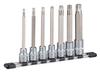 Long Torx Socket Set Type with HTX407HL Drive Angle Contents 7 Items (tamper-proof Holder) 12.7mm (1/2")