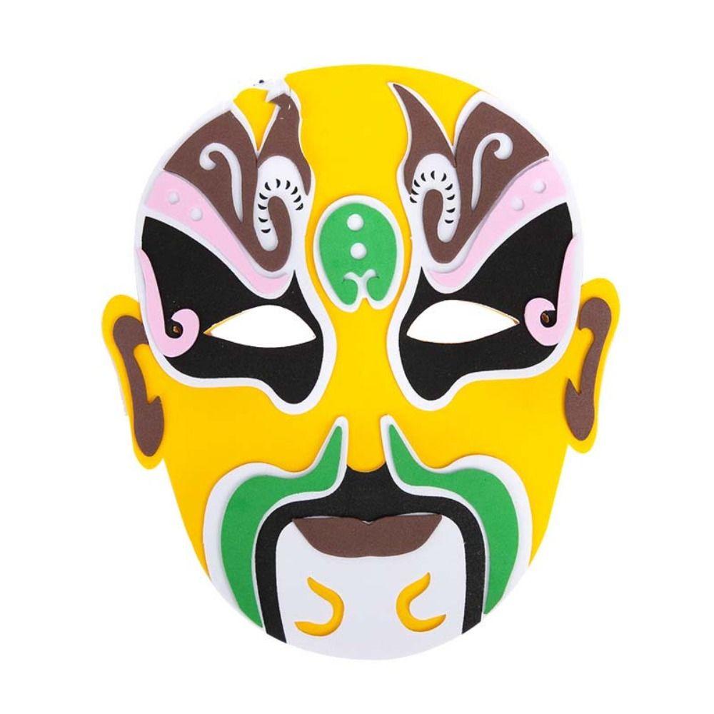 Beijing Opera Chinese Style Mask Handmade Diy Material Package Parent Child Toys
