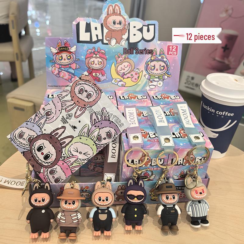 Blind Box Labubu Keychain – Cute Street Style Hanging Ornament Gift
