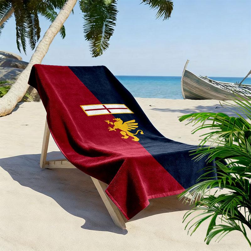 Genoa CFC logo Beach Towel, Large Soft Quick Dry Towel for Beach Camping Swimming