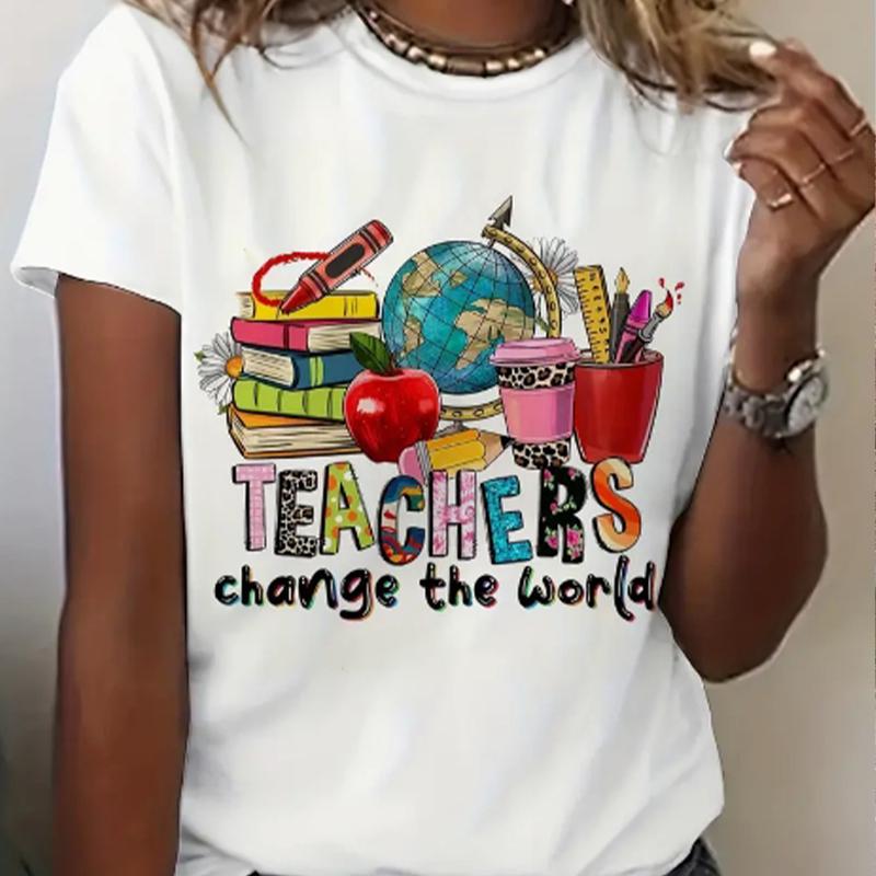 Модная женская футболка в стиле минимализма с принтом «Travel Crown», забавная повседневная футболка с короткими рукавами и круглым вырезом, летняя женская футболка