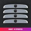 4 Pieces Anti-collision Strip Protective Stickers With Car Logo For Volkswagen VW Golf Jetta Passat mk4 mk5 mk6 CC B5 B6 B7 Golf zf4