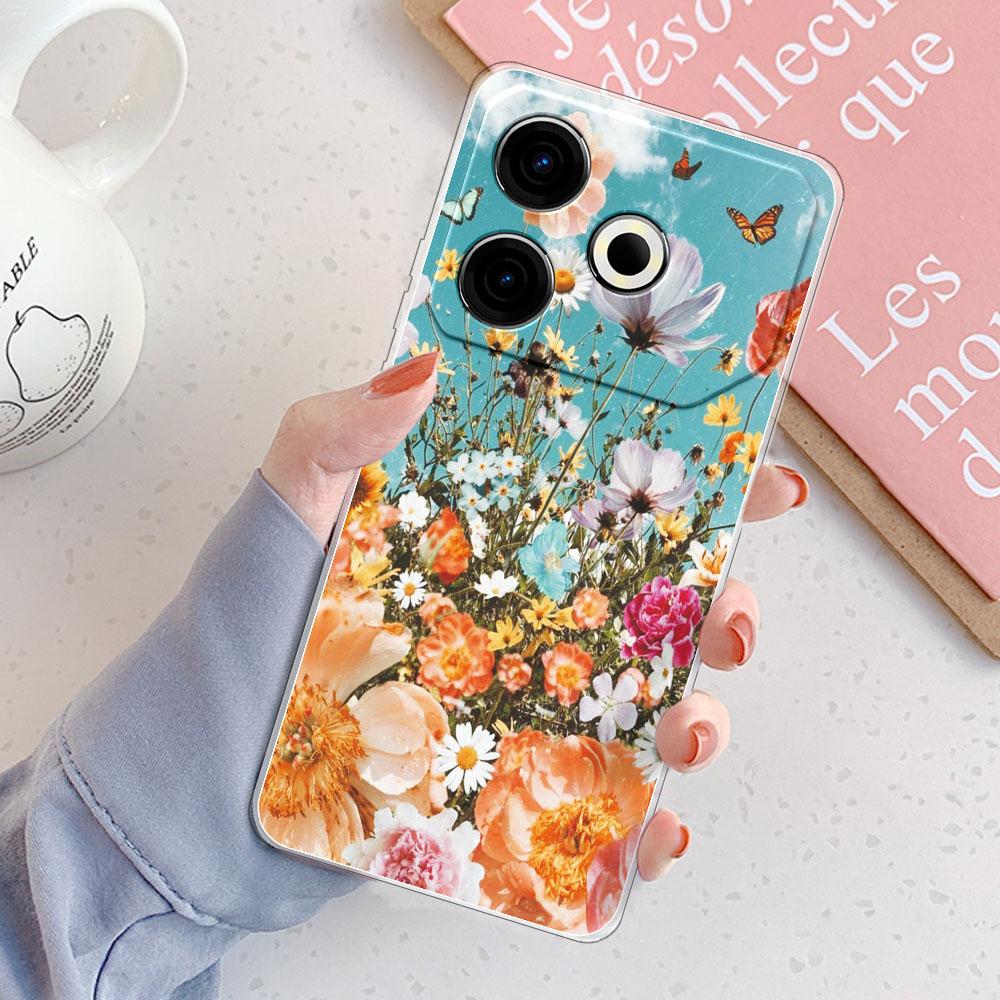 Чехол для Tecno Pova 6 Neo Чехол-бампер для Tecno Pova 6 Neo Ударопрочный Прозрачный Мягкий Силиконовый Чехол для Телефона для Tecno Pova6 Neo Модный Funda