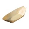 50PCS Boat-shape Tray Disposable Wooden Boat-shaped Plate Multi-size Wood Bowl  Wedding Ornament