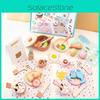 Kids Wooden Cooking Role Play Set Bear Themed Kitchen Toys For Early Education