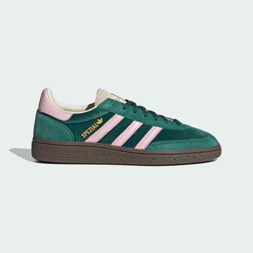 JI2648 adidas Originals Handball Spezial Колледж-Зеленый Прозрачно-Розовый (Женский)