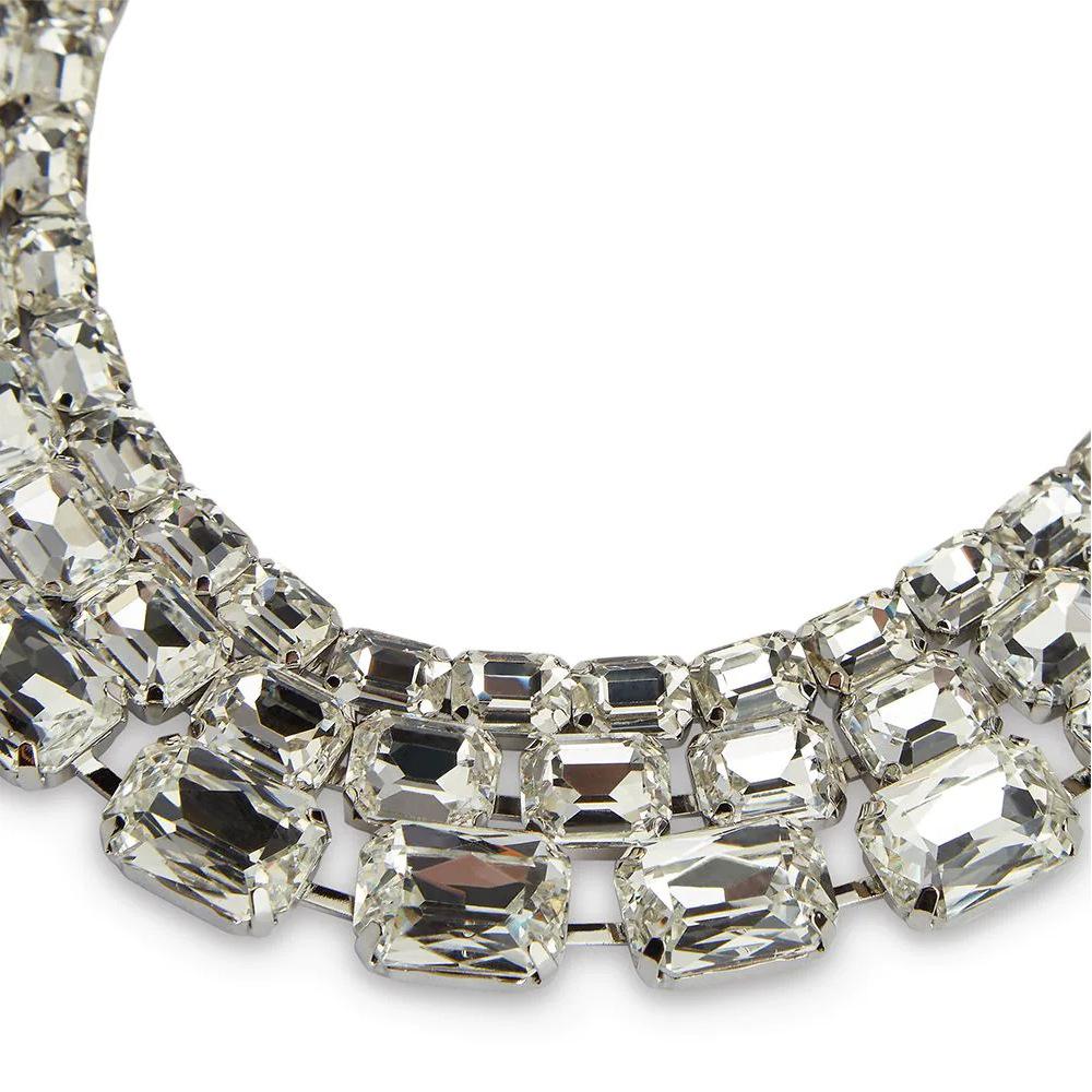 Jewelry Large Block Multi -layer Rhinestone Fashion Necklace Party Banquet Dress Accessories