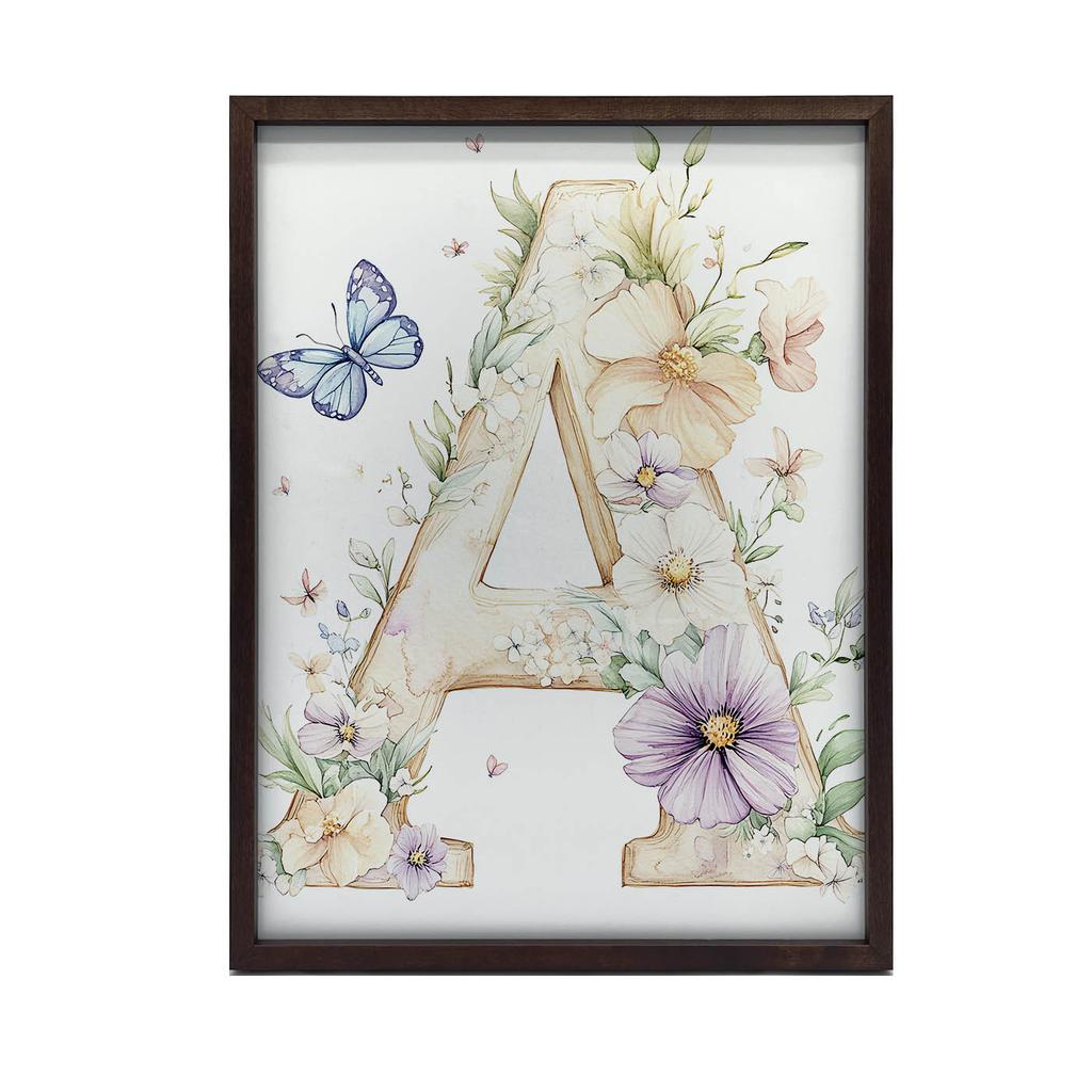 Poster Floral Letter "A" For Children Poster Floral Letter "A" For Children, 70X100 Cm, Frameless, Matte Paper 230 Gsm