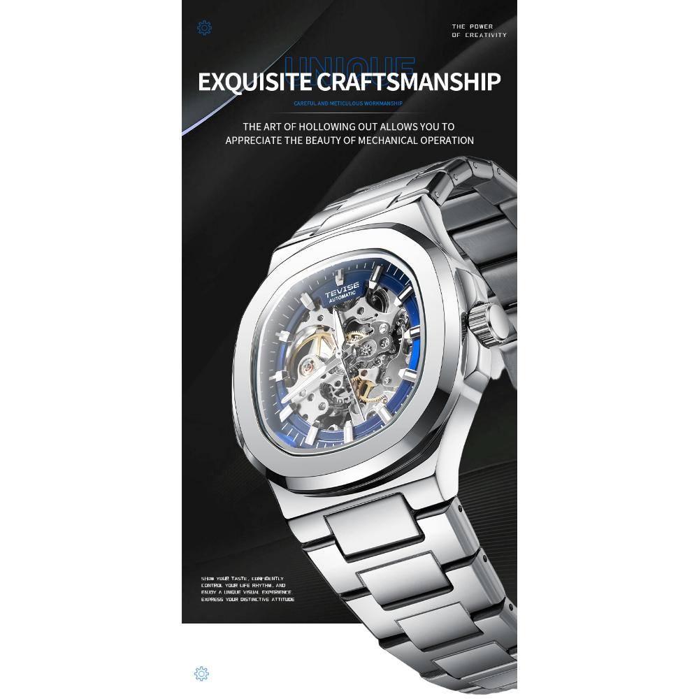 Men Luxury Mechanical Watches Waterproof Automatic Design Business Wrist Watches