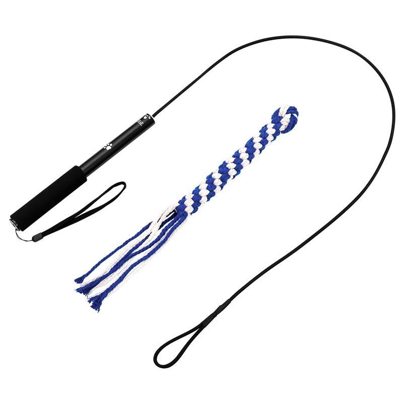 Long Extendable Pole Dog Stick Flirt Pole Interactive Puppy Toys Pet Teaser Pole Chasing Dog Teaser Durable Material