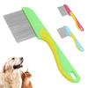 Pet Dematting Comb Steel Pet Grooming Comb For Dogs And Cats Gently Removes Loose Undercoat Flea Comb Pretty&Better