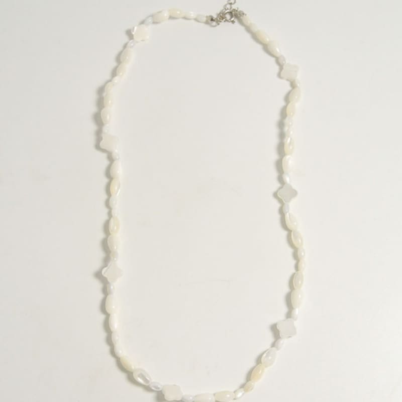objet213 Clover & Shell Necklace (Silver 925)