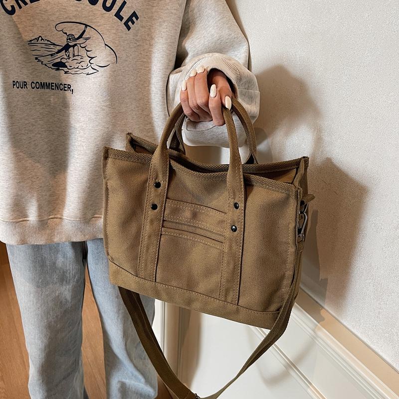 Женские сумки через плечо, холщовые однотонные повседневные сумки-тоут, женские сумки-мессенджеры, брендовые дизайнерские сумки Simplicity Girl'S