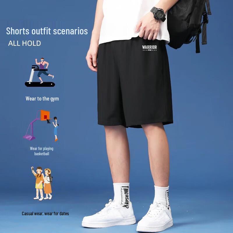 Warrior Men's Summer Breathable Athletic Shorts