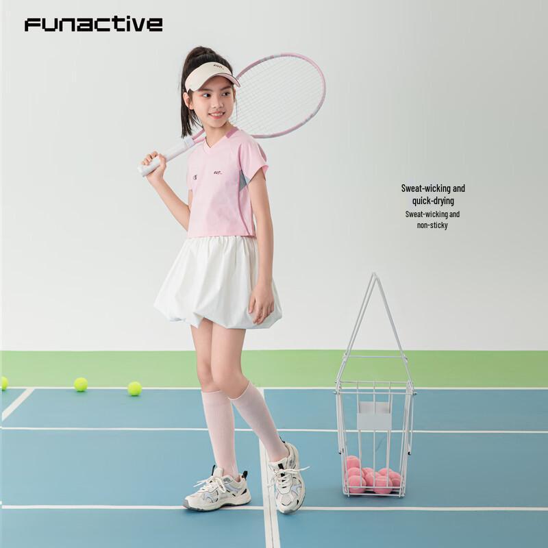 FUN ACTIVE Girls' Quick-Dry Tennis T-Shirt