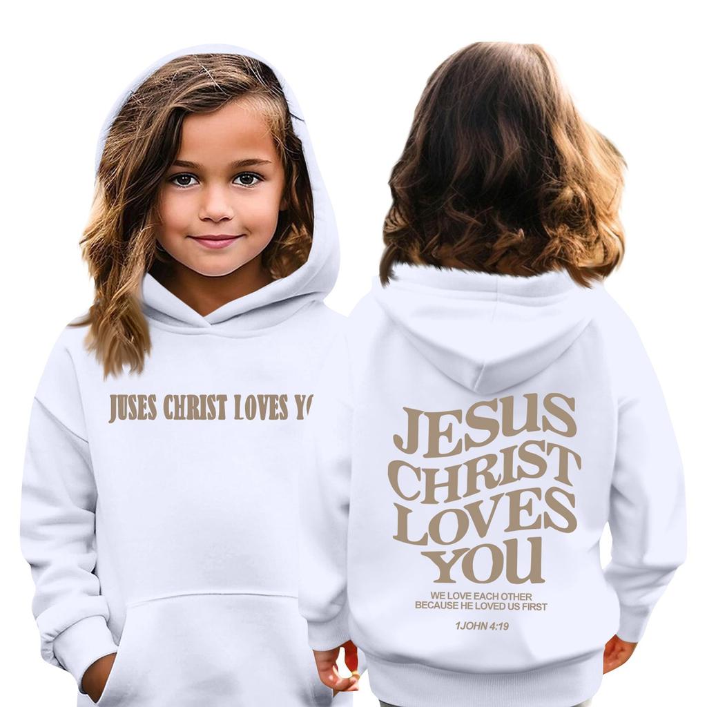 Детская толстовка с капюшоном для мальчиков и девочек, модная принтованная толстовка с длинными рукавами и карманом