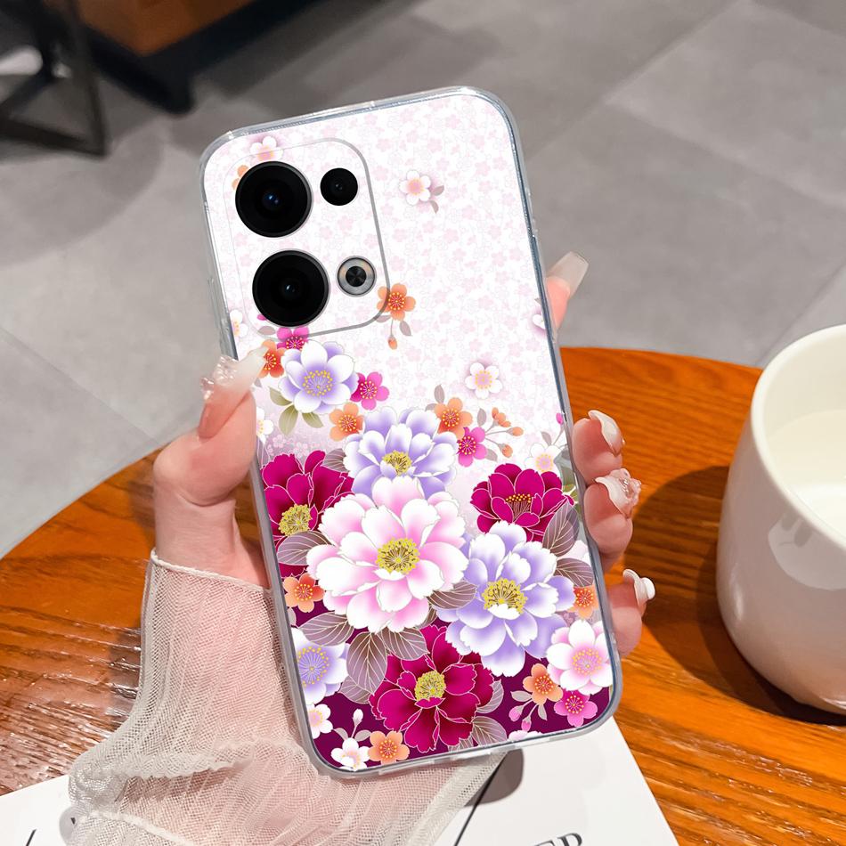 Чехол для Oppo Reno 13 Pro Креативный прозрачный мягкий задний чехол для Oppo Reno13 Pro 13Pro 5G ТПУ тонкий силиконовый противоударный чехол для телефона