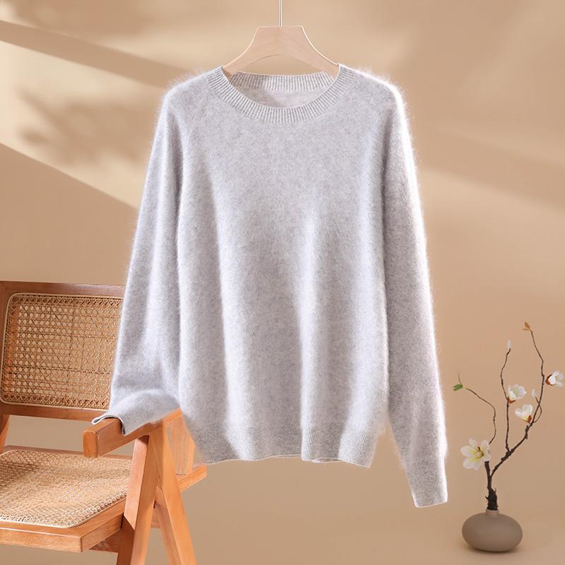 Женский кашемировый свитер Qinghe кашемир 100% кашемир пушистый теплый модный с начесом