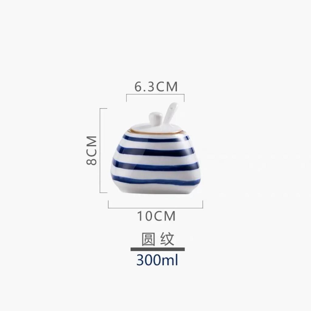Японская емкость для приправ, бутылка-горшочек 300 мл, керамический китайский антиквариат, набор для соли и специй, кухонная емкость для смальца, перечница, масленка, бытовая