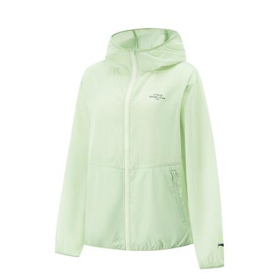 Li Ning Comprehensive Training Series Ice Silk Cool Comfort Sports Ветрозащитная Солнцезащитная Куртка Женская Куртка Ice-Green AFDV428-8