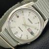 AUTOMATIC VINTAGE 6119C JAPAN MENS SILVER COLOR DIAL WATCH A702358-5 R124-a702358