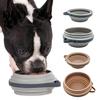 Lightweight Pet Bowl for Camping Collapsible Silicone Dog Bowl, Portable Water with Hanging Foldable Food Dogs Buckle, Outdoor Hiking Walking Easy To